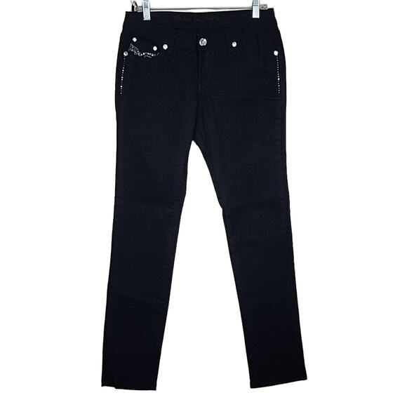 NWT Grace In LA Goth Skinny Size 29 Jeans - Picture 3 of 6
